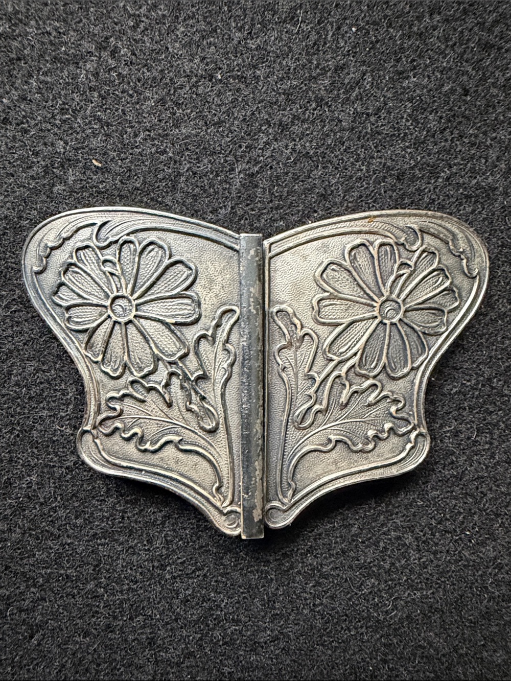 Vintage Art Nouveau Butterfly Belt Buckle